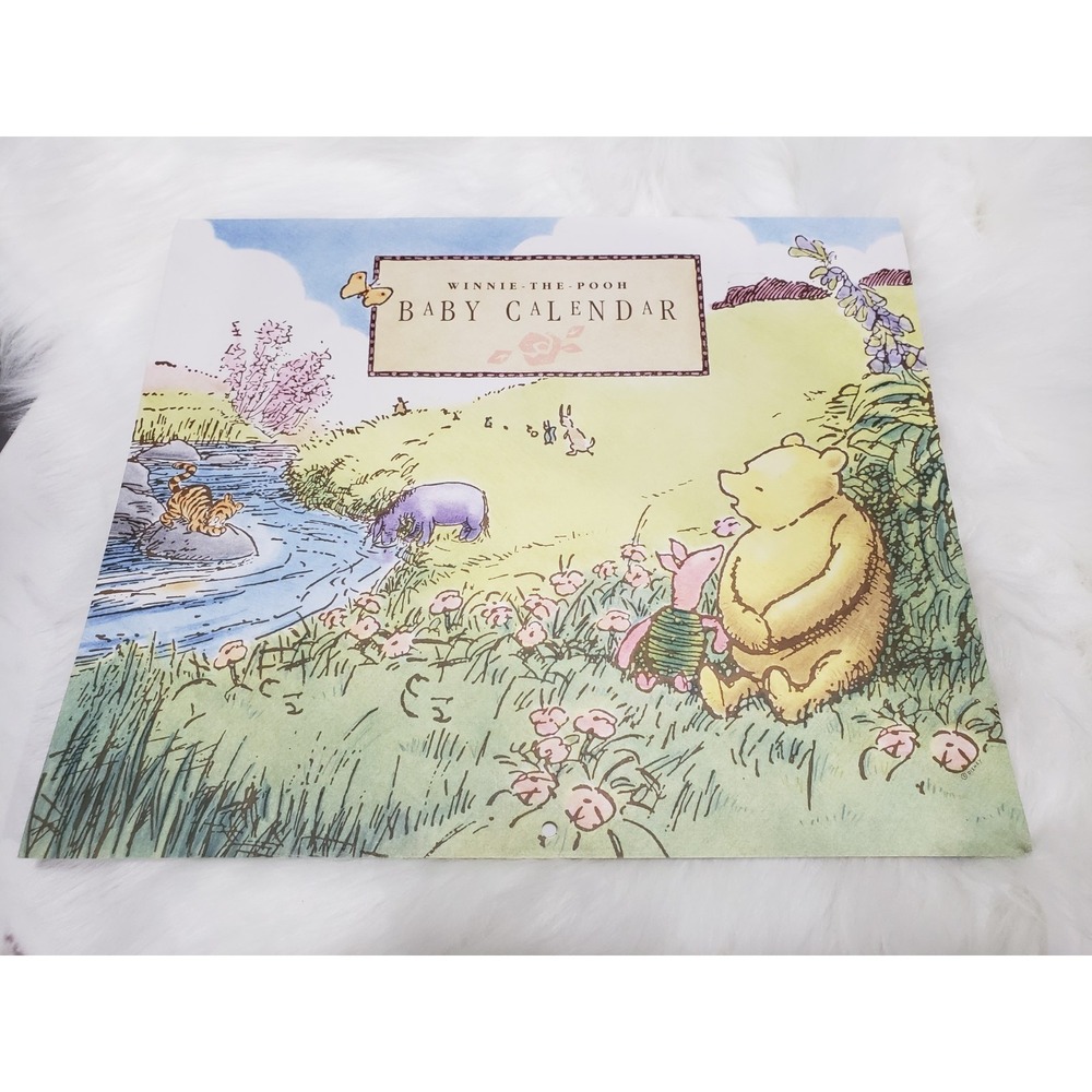 Vintage Classic Winnie The Pooh Baby's First Year Calendar